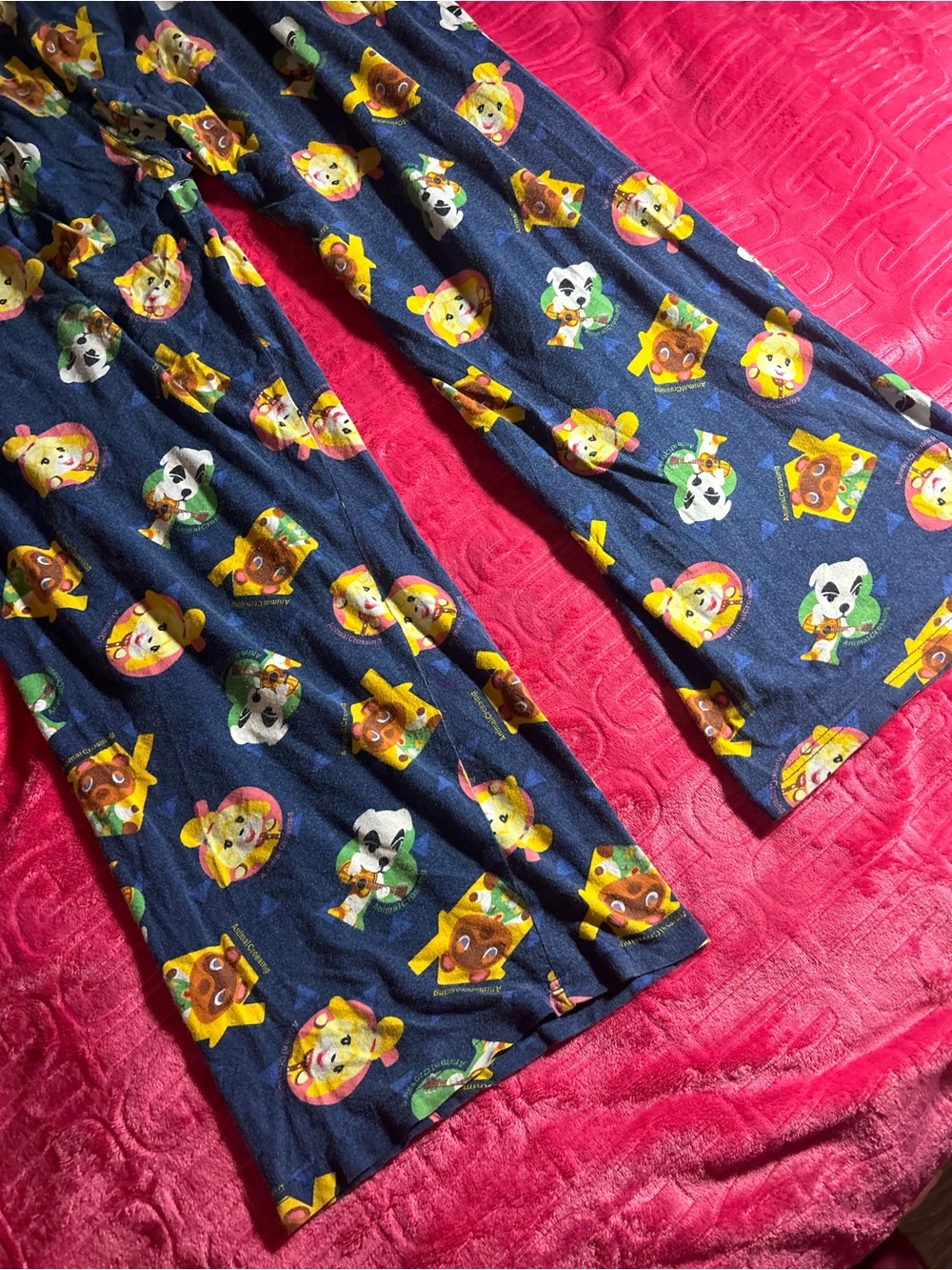 “Animal Crossing” Loose Fit Lounge Pants All-over Print and Tie Waist